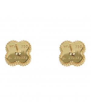 Cercei Van Cleef & Arpels Alhambra Gold Green