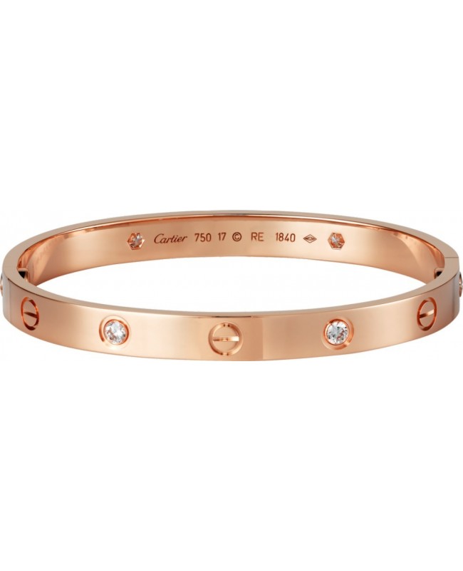 Cartier Love Bracelet - Diamonds Rose Gold
