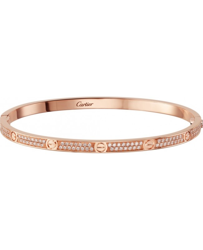 Cartier Love Bracelet - Full Diamonds Rose Gold