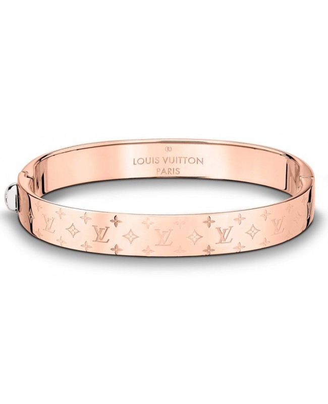 LOUIS VUITTON NANOGRAM CUFF BRACELET - Rose Gold