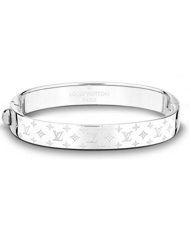 Louis Vuitton Nanogram Cuff Bracelet - Silver