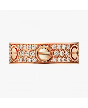 Inel Cartier Love - Full Diamonds Rose Gold