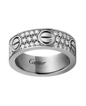 Inel Cartier Love - Full Diamonds Silver