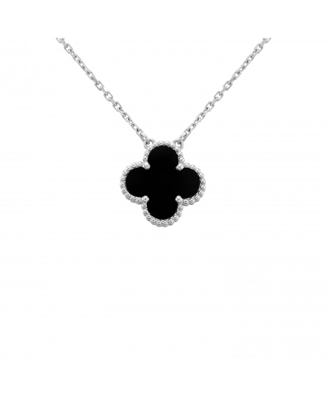 Colier Van Cleef & Arpels Alhambra Silver Onyx