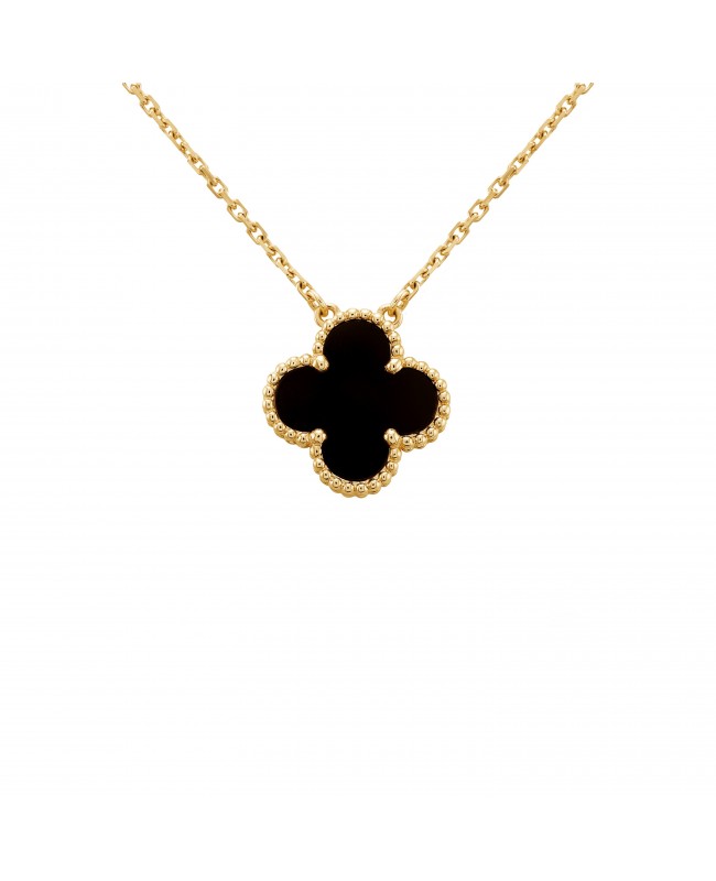 Colier Van Cleef & Arpels Alhambra Gold Onyx